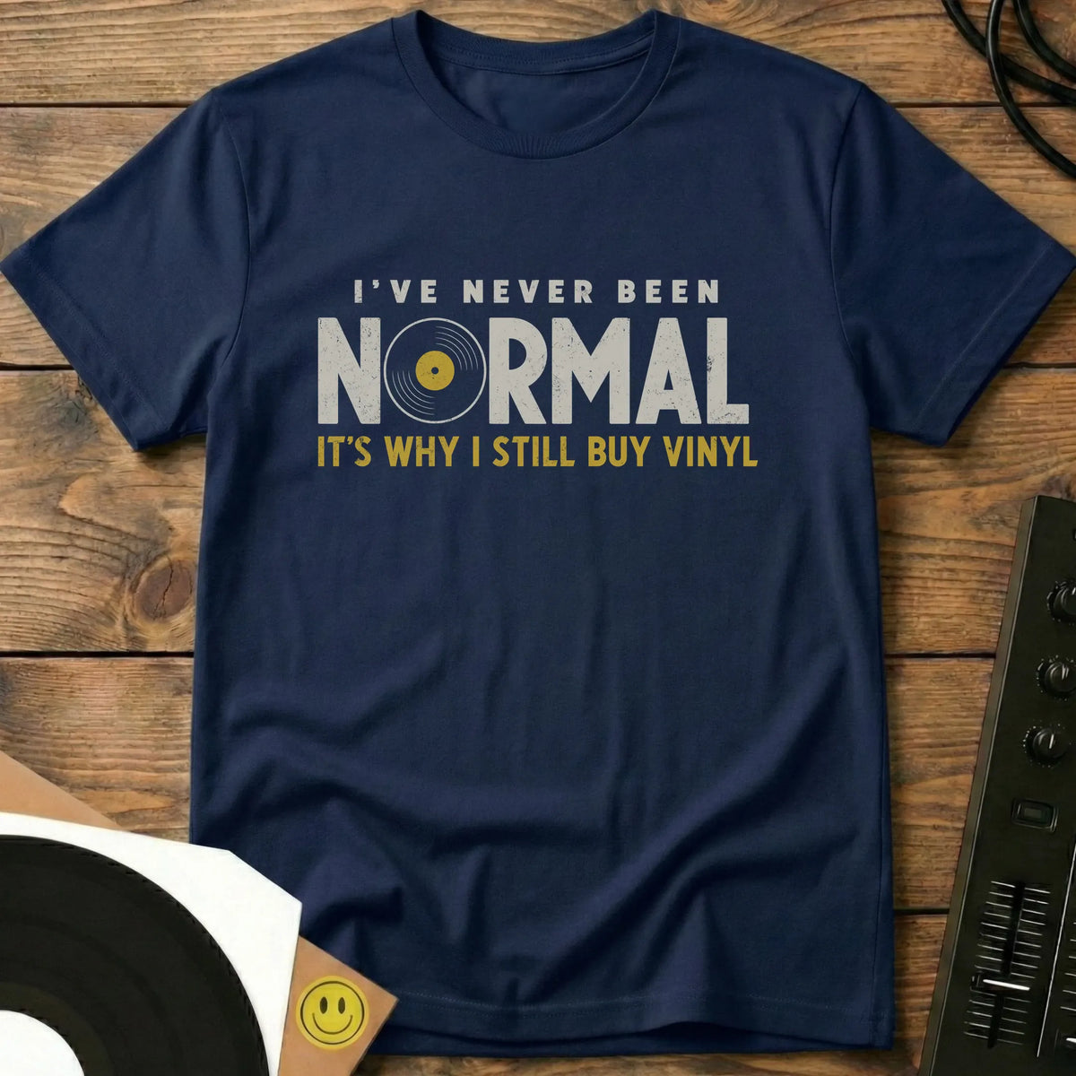 Why I Buy Vinyl T-Shirt Navy / S Why I Buy Vinyl T-Shirt