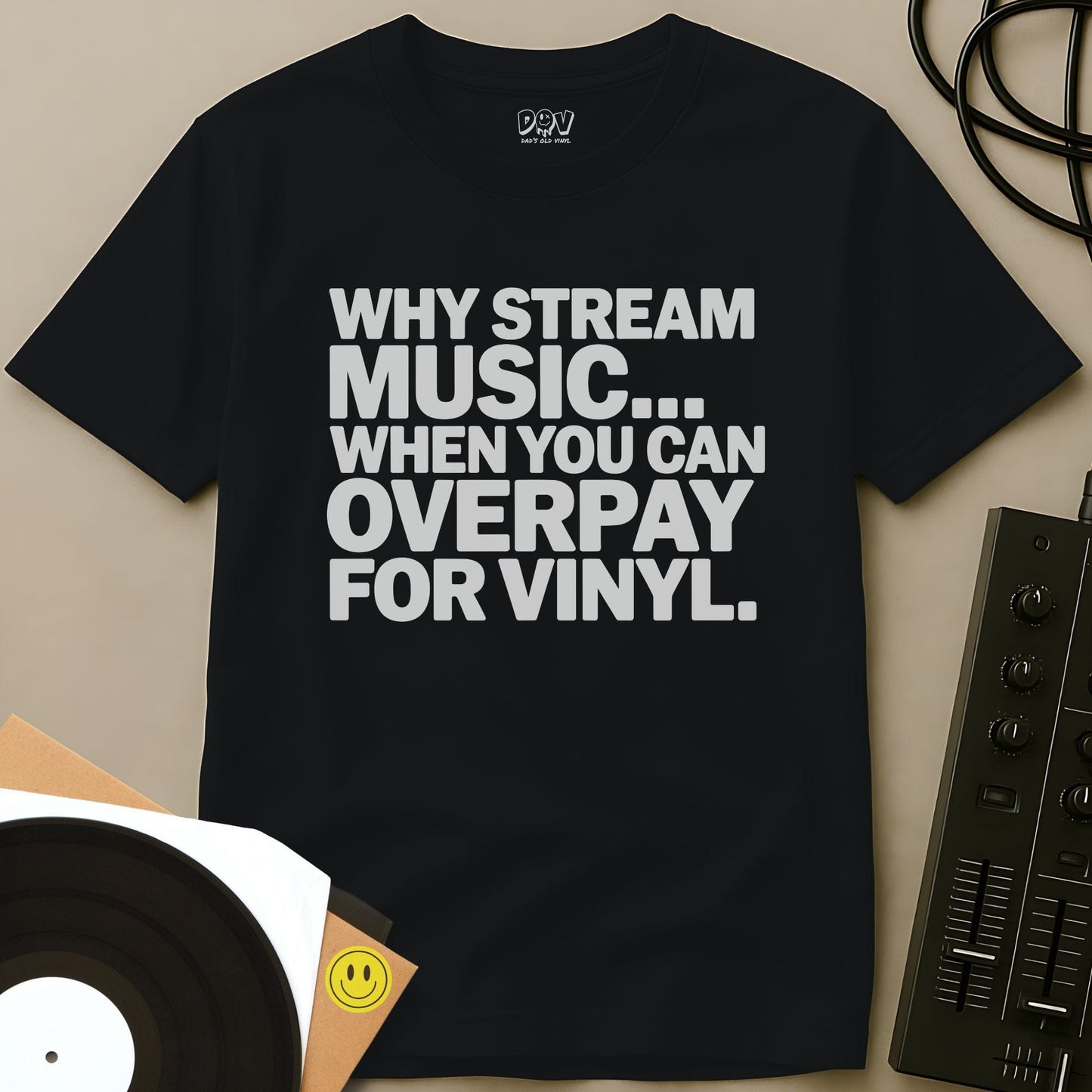 Why Stream Music T-Shirt Black / S Why Stream Music T-Shirt