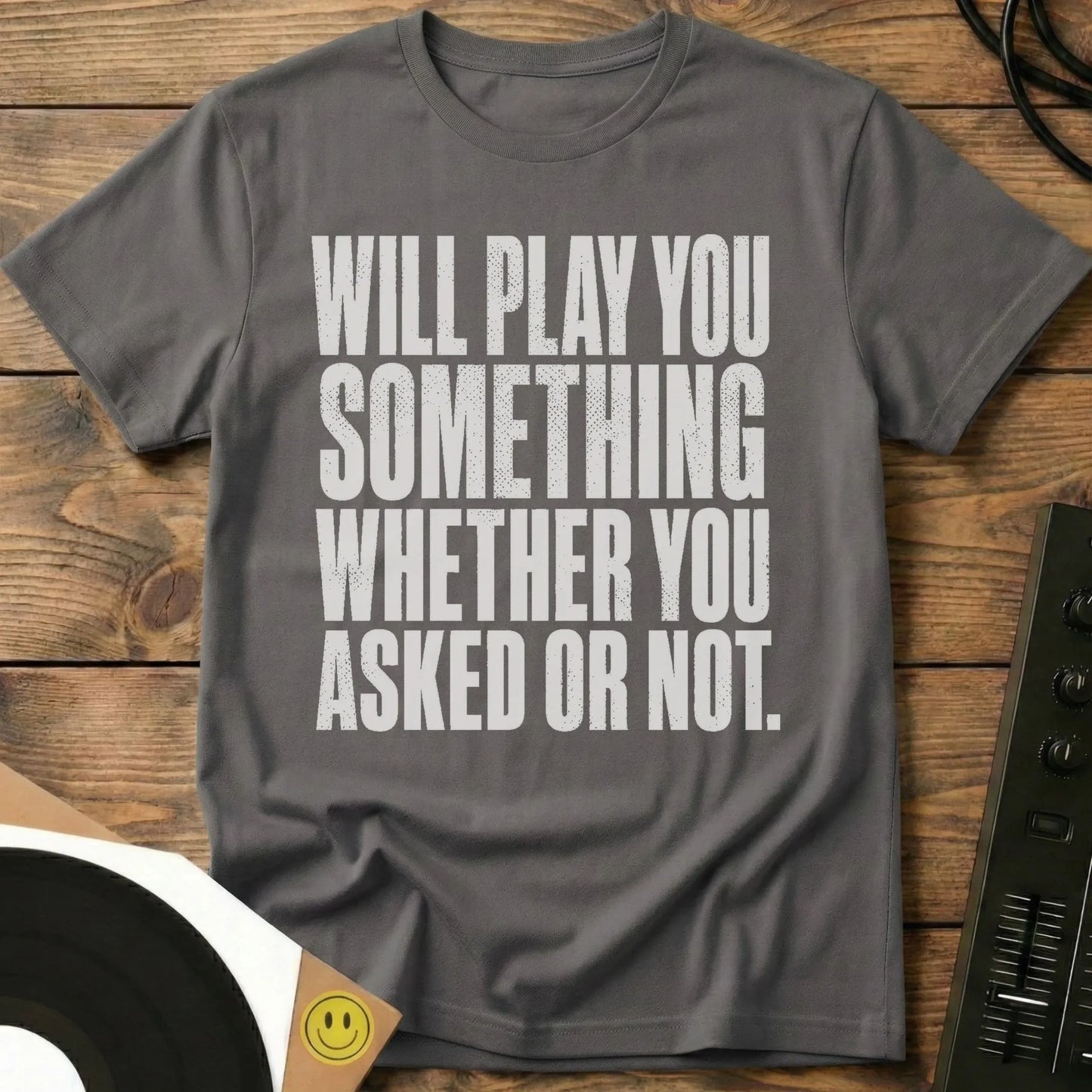 Will Play You Something T-Shirt Charcoal / S Will Play You Something T-Shirt