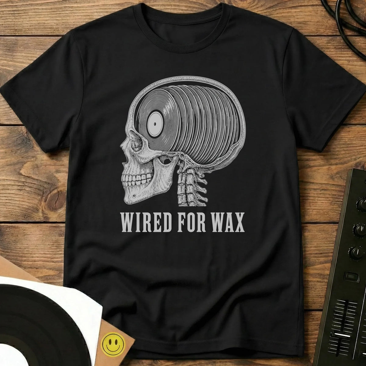 Wired For Wax T-Shirt Black / S Wired For Wax T-Shirt
