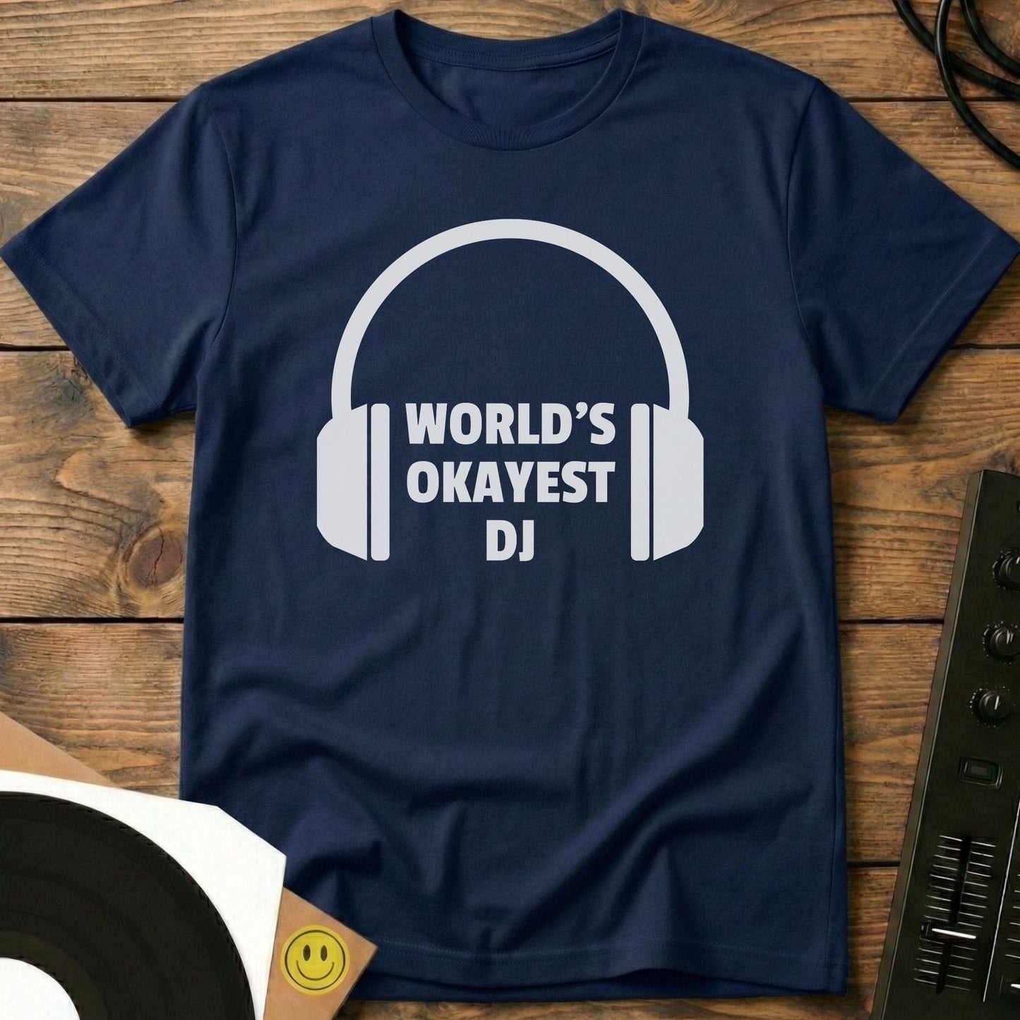 Worlds Okayest DJ T-Shirt Navy / S Worlds Okayest DJ T-Shirt