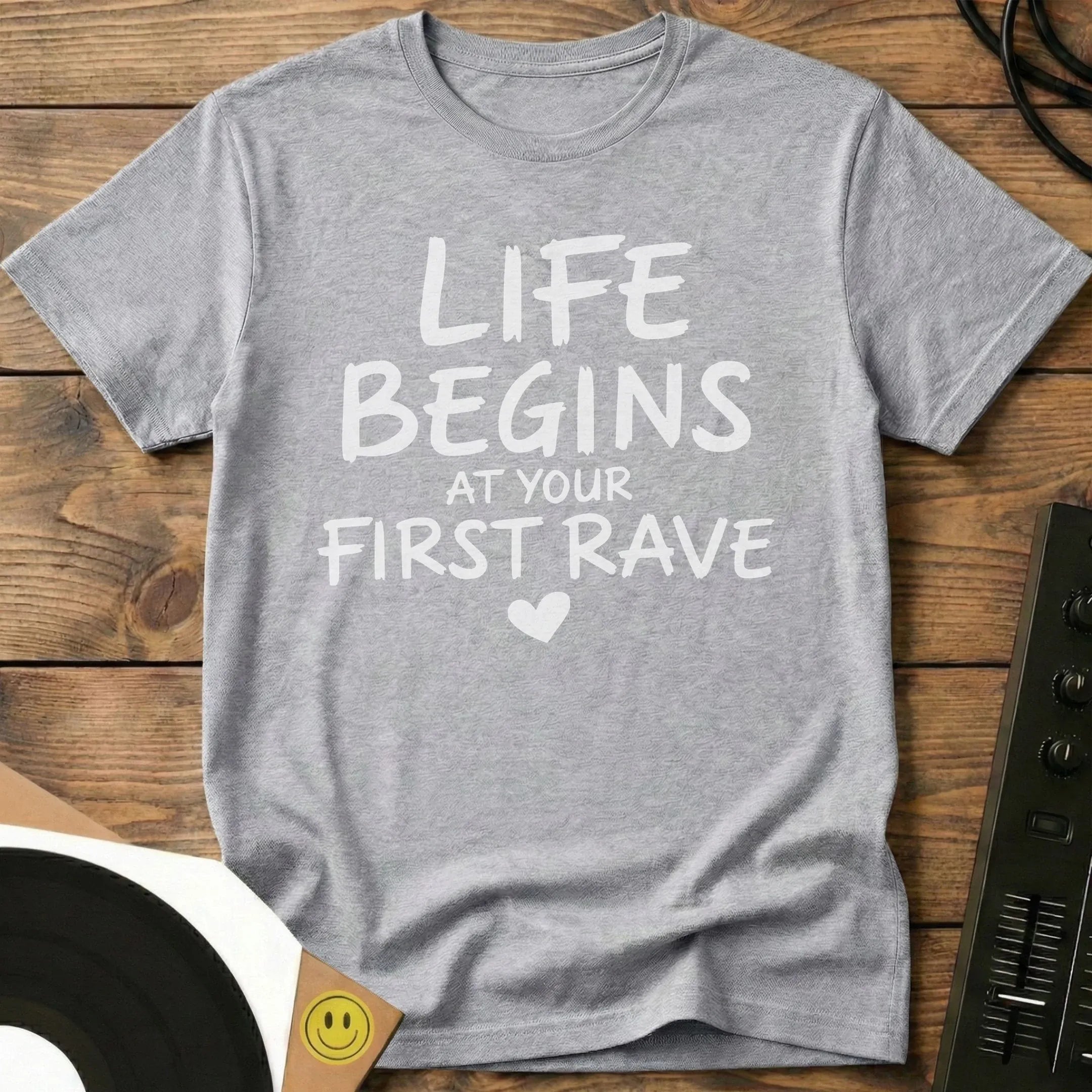 Your First Rave T-Shirt Sport Grey / S Your First Rave T-Shirt